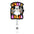 Wholesale Halloween Ghost Series Acrylic Retractable Rotating Badge Keychain