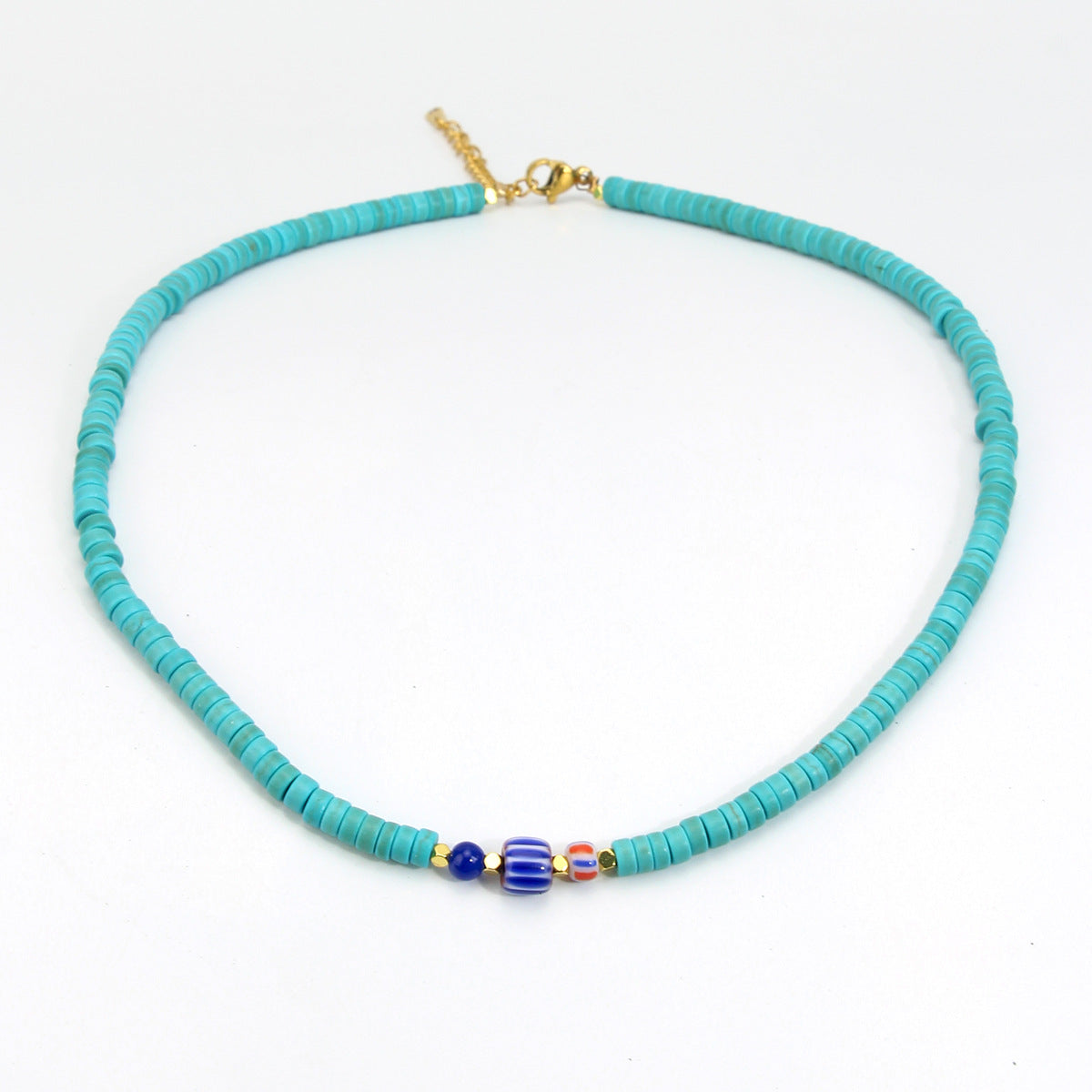 Wholesale Luxury Turquoise Beaded Clavicle Necklace