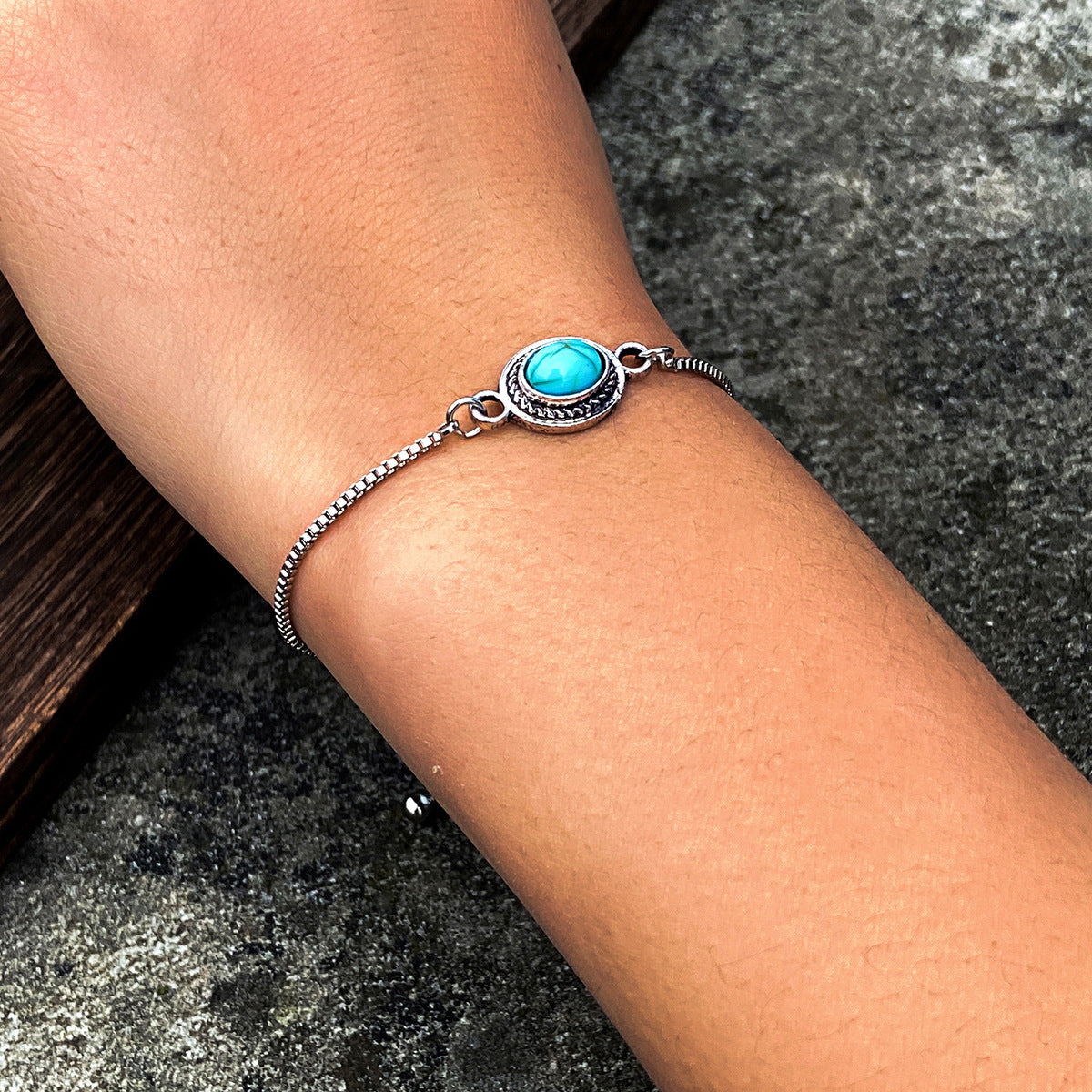 Wholesale Geometric Chain Bracelet Women Alloy Fashion Jewelry Accessory Party Everyday Wear