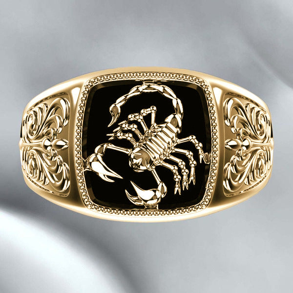 Wholesale Men' s Ring,  Gold Electroplated Alloy Fashion Accessory,  Trendy Gift for Resale