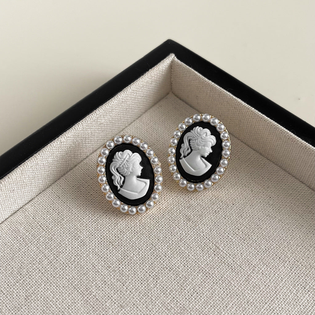 Wholesale  Black Oil Drop Earrings