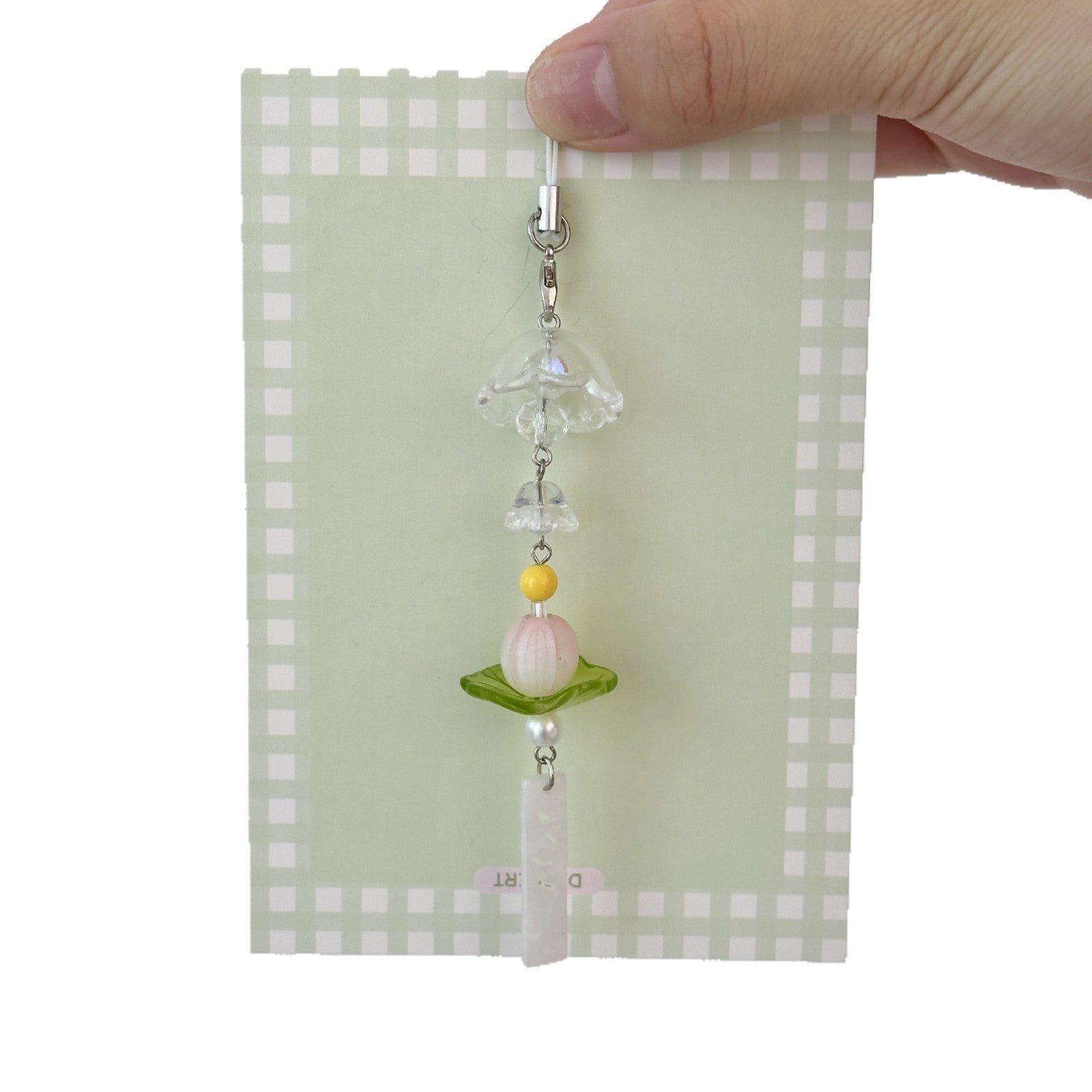 Wholesale Lucky Lotus Mobile Phone Chain Keychains
