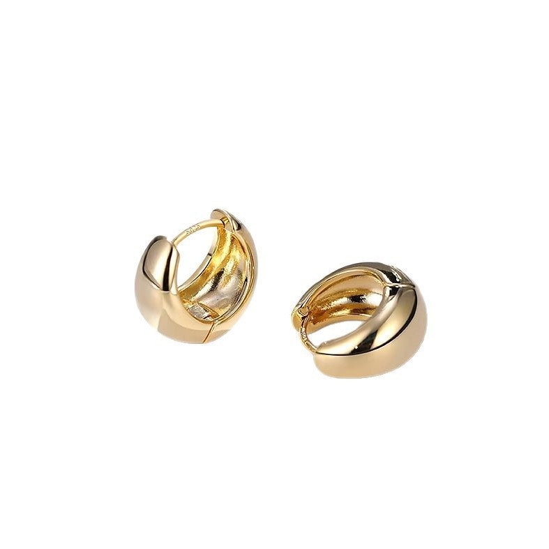 Wholesale Minimalist Water Drop Earrings Gold Plated Copper Fashion Jewelry Accessory