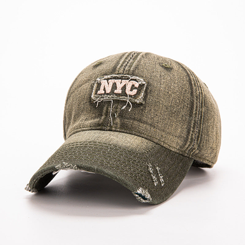 Wholesale Washed Scrubbing Letter Baseball Embroidered Cap