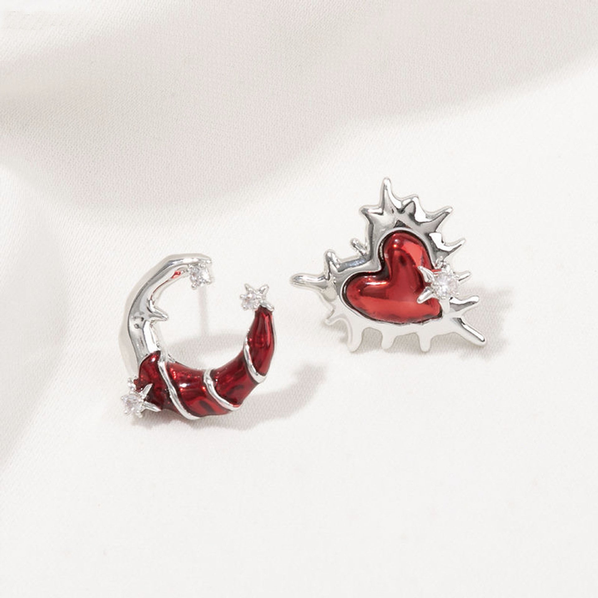 Wholesale  personality design sense of n love string moonearrings