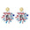 Wholesale Independence Day July 4  Shiny Bald Eagle Boots Butterfly Earrings