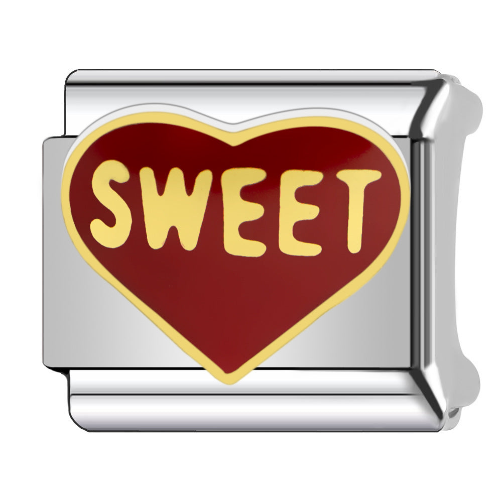 Wholesale   Italian Charm Bracelet 9mm DIY wedding Creative Stainless Steel Composable Bracelet