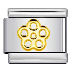 Wholesale Italian Charm Bracelet 9mm DIY Splicing Removable Flowers Stainless Steel Composable Bracelet