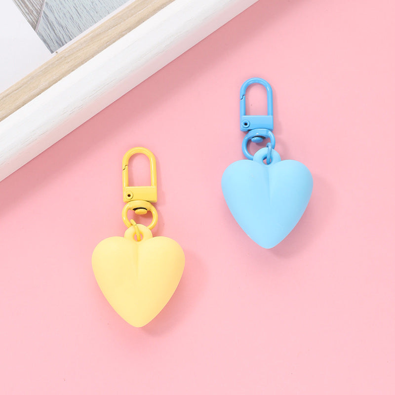 Wholesale Candy Color Heart Shaped Acrylic Keychain ACC-KC-HuiMei003