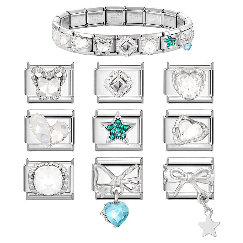 Bracelet de charme italien en gros 9 mm DIY TRAPE CRÉATIVE MOTEUR BRACILE POUR COMPOSABLE ACI