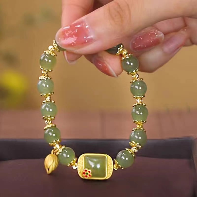 Wholesale New Chinese Style Glass Bead Bracelet Fashion Jewelry Accessory for Women Gift