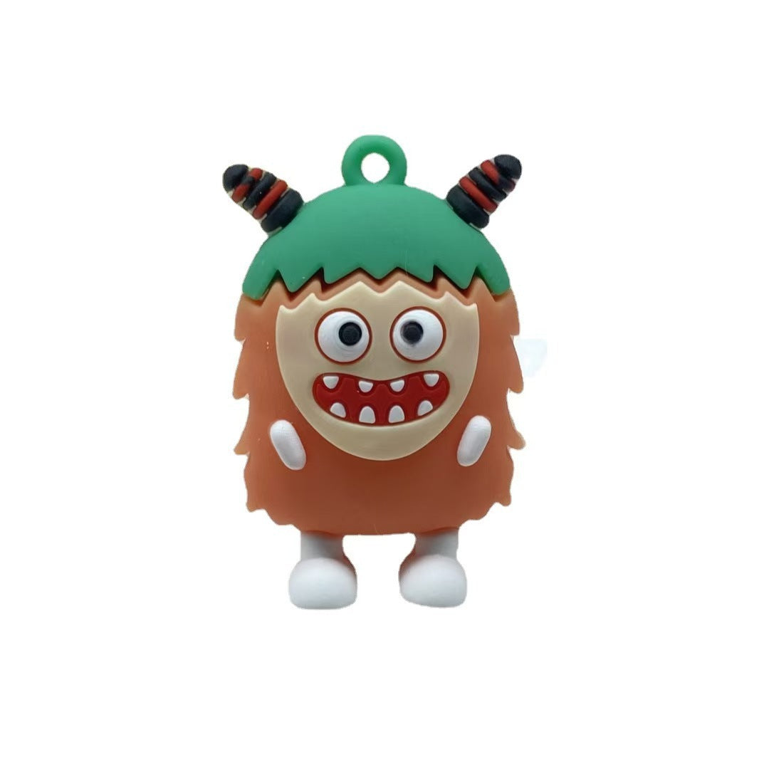 Wholesale Silicone Cartoon Monster Keychains