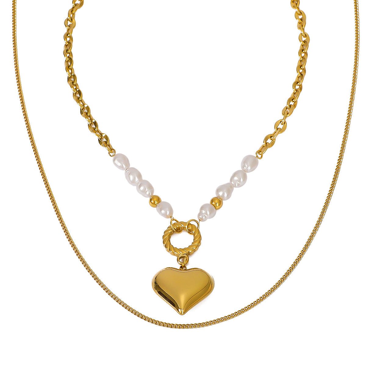 Großhandel Perle Light Luxury Perlen Love Love Heart Form Pendell