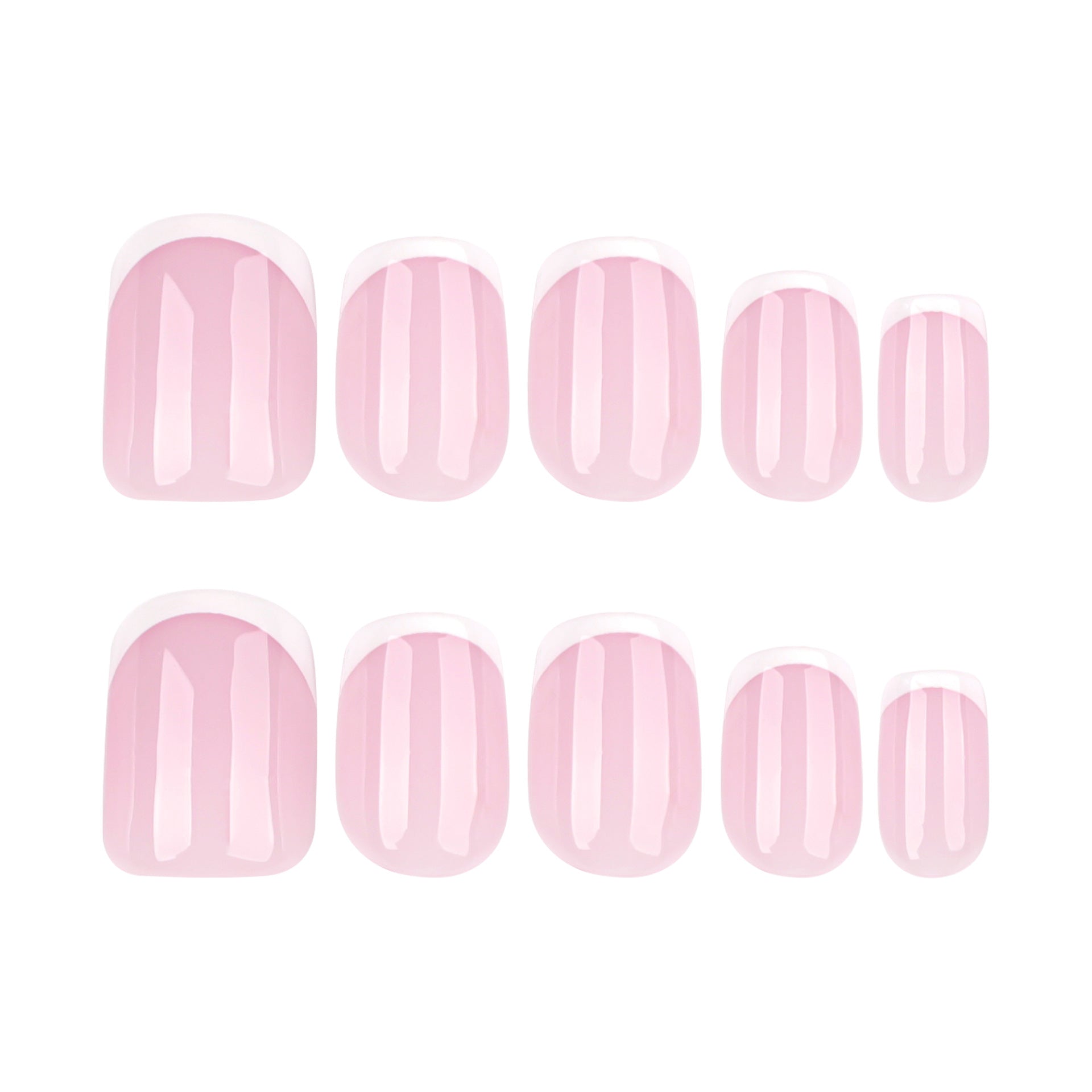 Wholesale 24 Pieces/box White with white border Nails Kits Nail Stickers