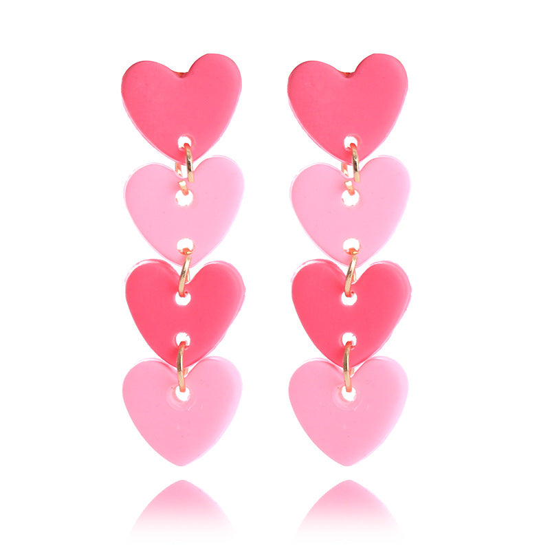Wholesale Valentine's Day Supply Soft Pottery  Love Earrings