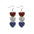 Wholesale American Independence Day Love Five-pointed Earrings