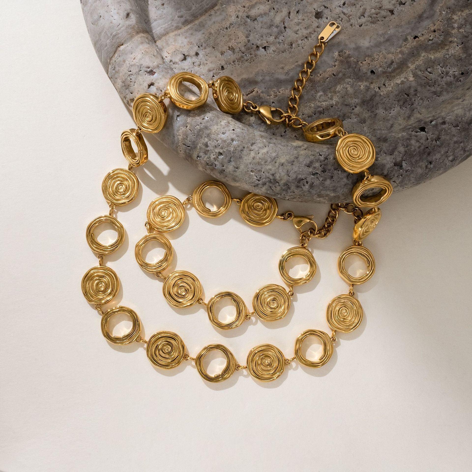 Wholesale 18K gold plated titanium steel cross necklace