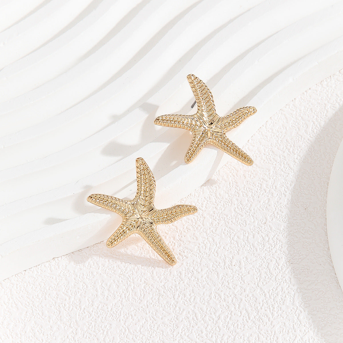 Wholesale 12pcs Geometric Ocean Style Starfish Earrings
