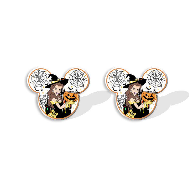 Wholesale Halloween Pumpkin Spider Earrings ACCVIP-ES-XiangLian025
