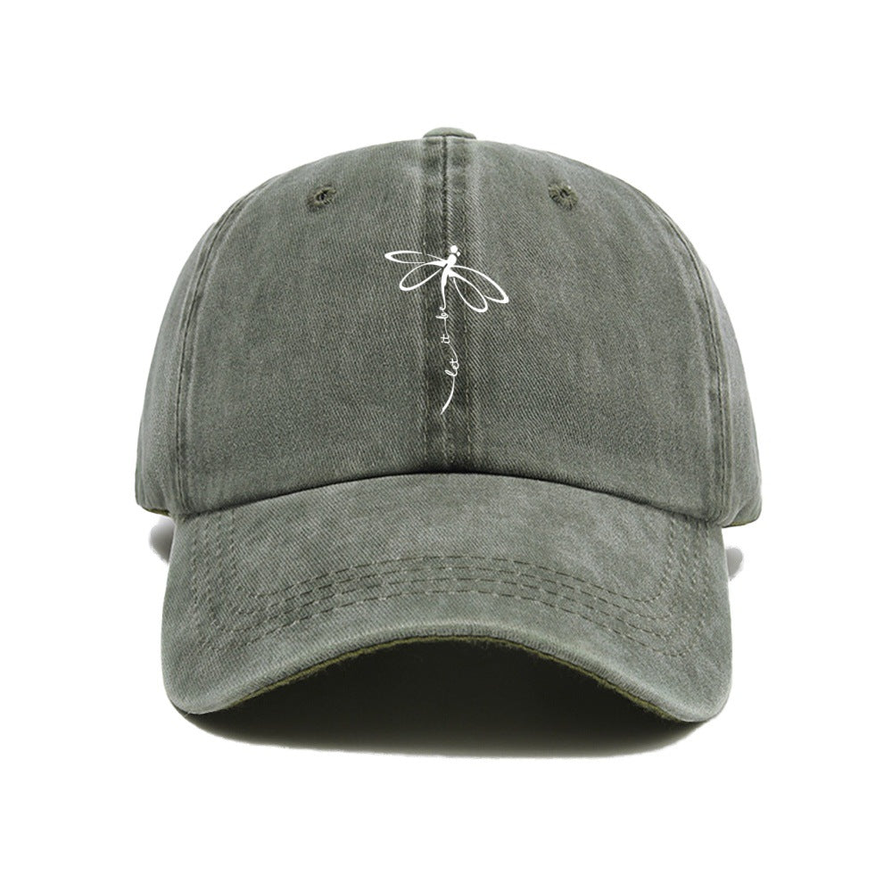Wholesale Fashion dragonfly washed baseball cap