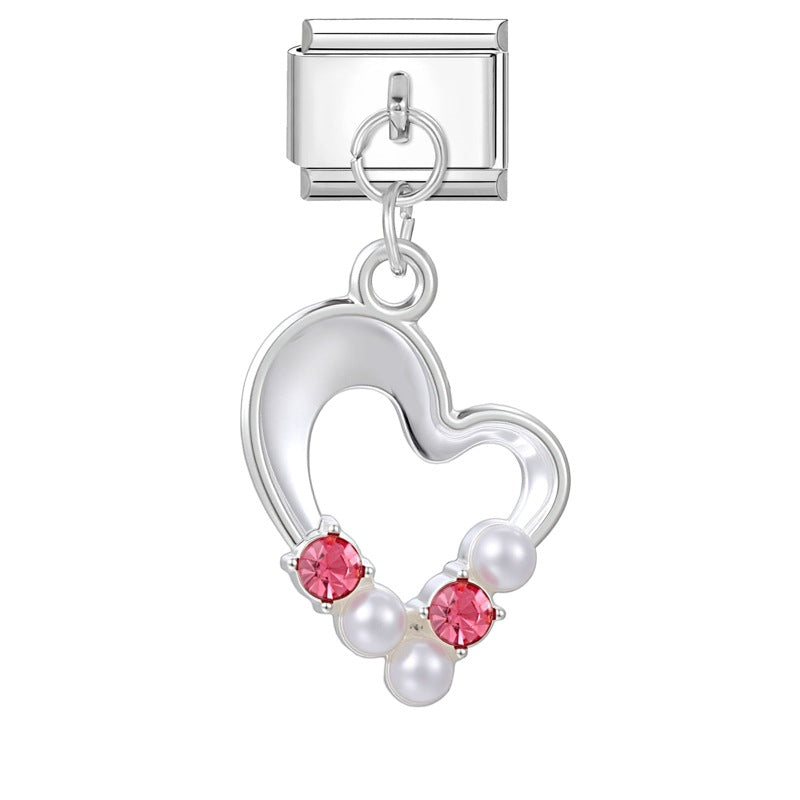 Wholesale Italian modular multifunctional DIY steel pendant bracelet