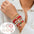 Wholesale  Christmas soft pottery glass beaded bracelet