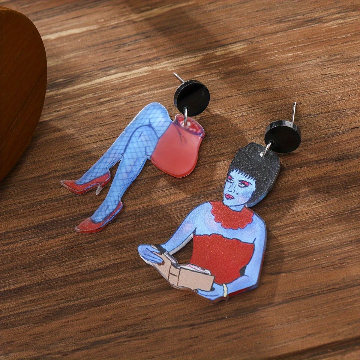 Wholesale Sexy Red Dress Woman Studs Earrings