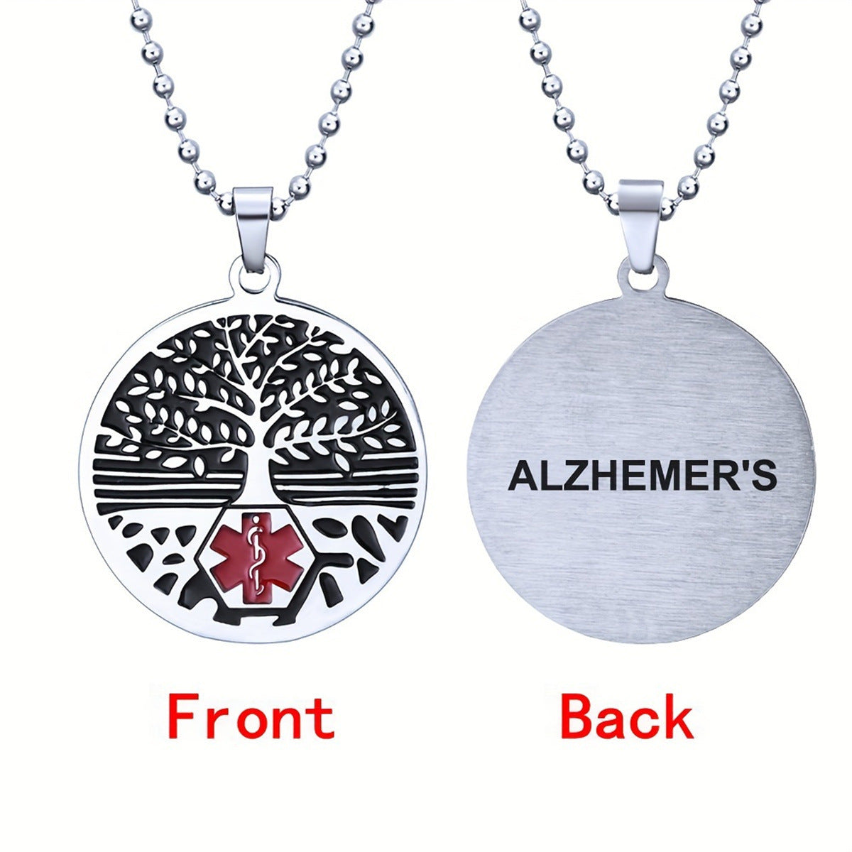 Wholesale Tree of Life Pendant Stainless Steel Corrosion Medical Logo Necklace