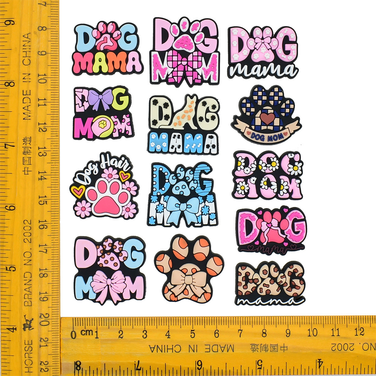 Wholesale  Random 100pcs Creative Cute dog-themed   PVC Soft Rubber Shoe Buckle Decoration