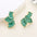 Wholesale  Flower  Silver Pin Petal Earrings