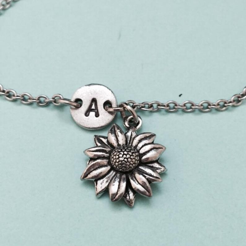 Wholesale Vintage Flower Bracelet Antique Style Alloy Jewelry Chic Sunflower Charm For Women Everyday Fashion Accessory Gift