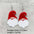 Wholesale Christmas snowman acrylic earrings