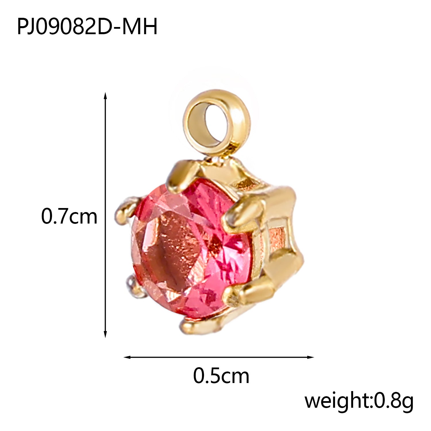 Wholesale stainless steel zircon small pendant