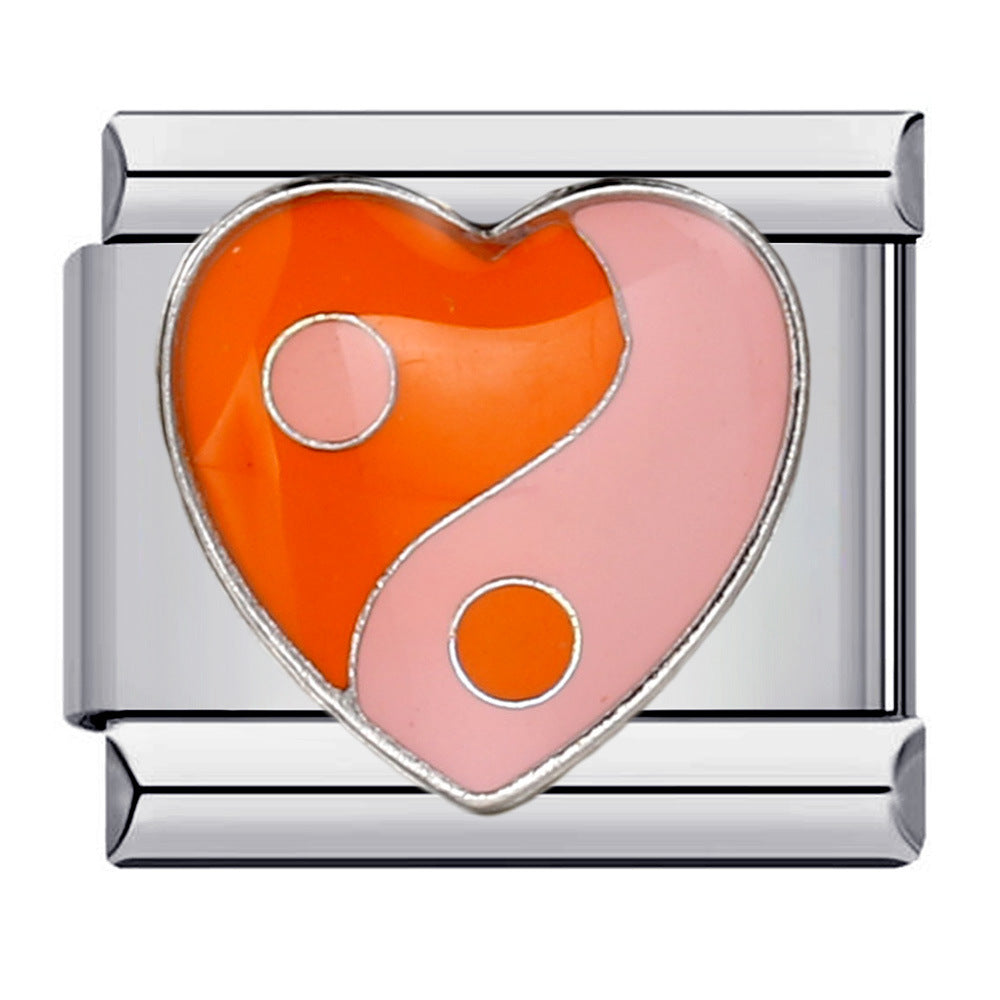 Wholesale Italian Charm Bracelet 9mm DIY Splicing Removable Love Element Stainless Steel Composable Bracelet