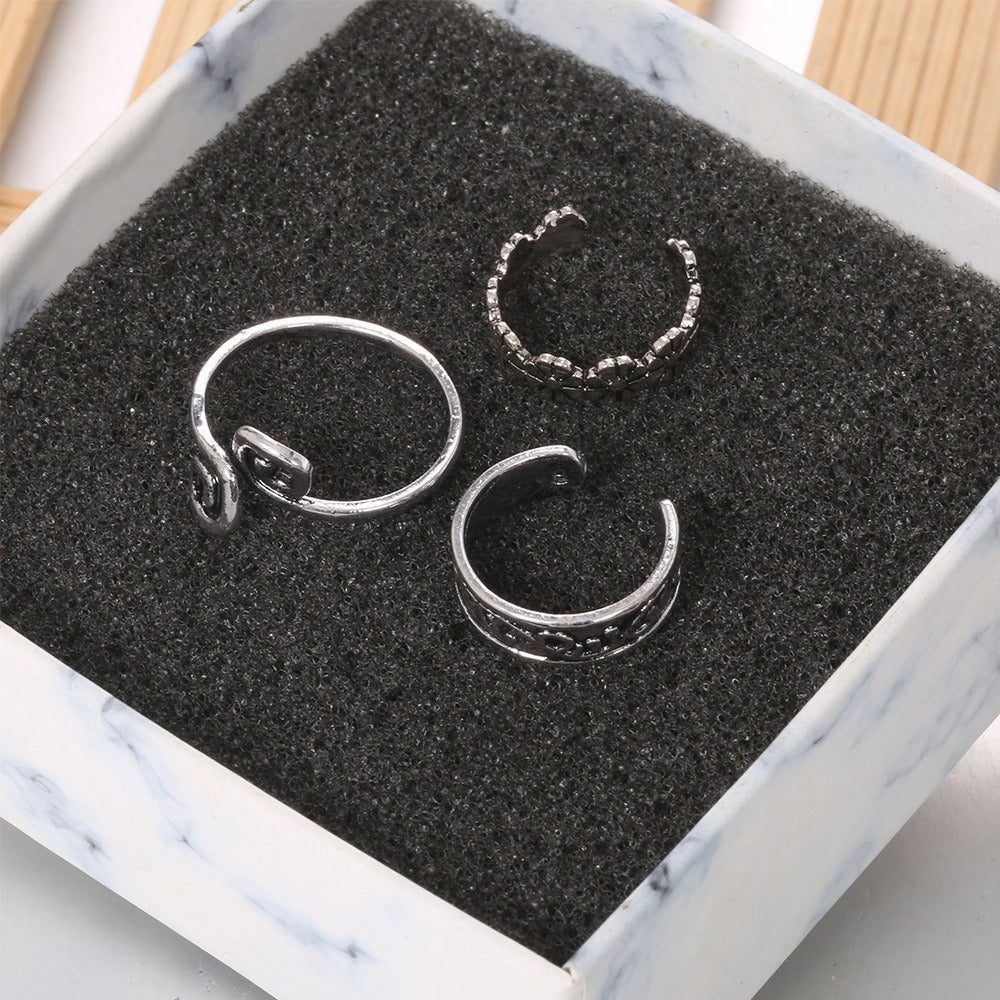 Wholesale  Flower Totem Pattern Ring Anklets