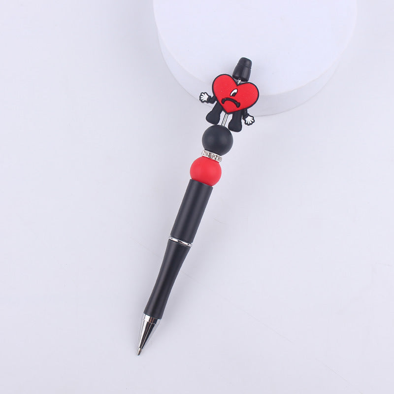 Wholesale Cartoon Silicone Animal Bee Dog Beaded Pen