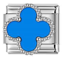 Wholesale Italian Charm Modules Four Leaf Clover for Bracelet Making Jewelry Accessory ACCVIP