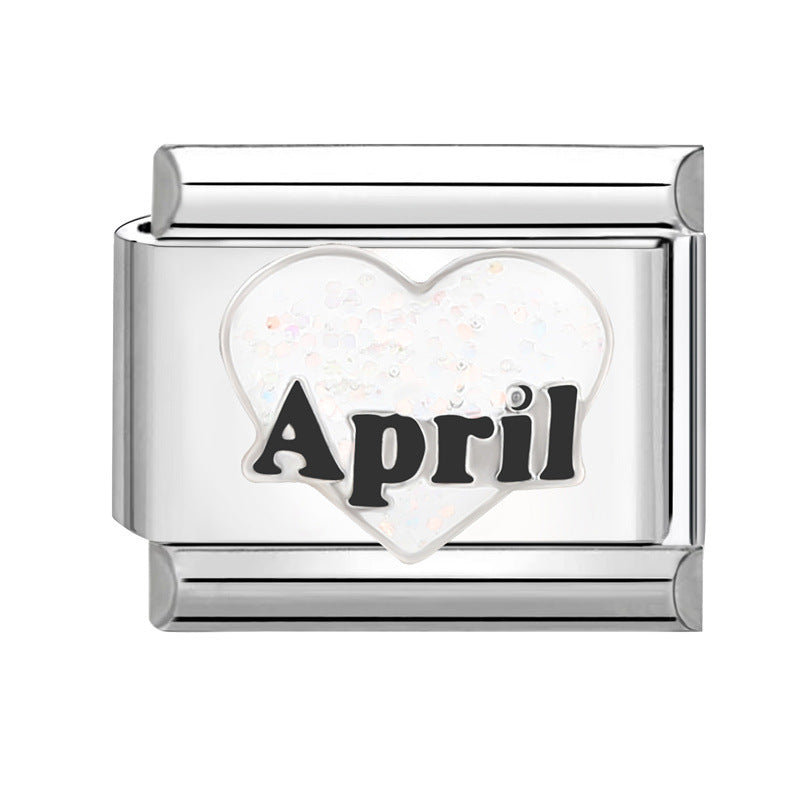 Wholesale  Italian Beaded Bracelet 9mm DIY Splicing Removable Stainless Steel Combinable Bracelet