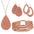 Wholesale Four-Piece Jewelry Set  Multi-Color Sequin Alloy Necklace Pu Leather Earrings Magnetic Bracelet