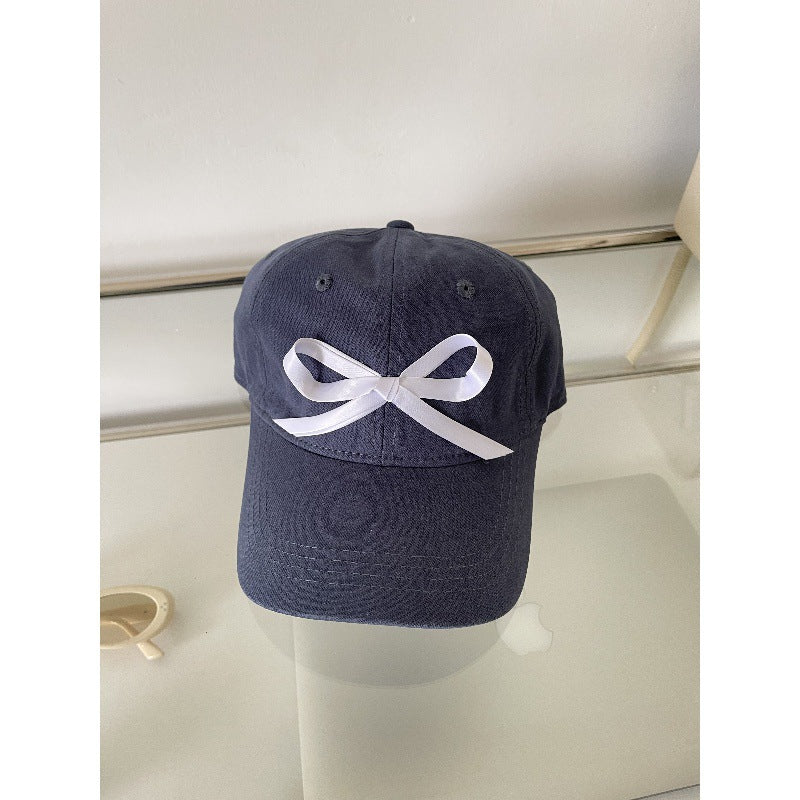 Wholesale ribbon tie bow fabric baseball cap ACC-HT-ZhiRou003