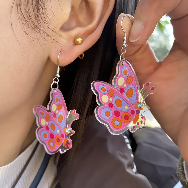 Wholesale Acrylic Easter Egg Flower Earrings