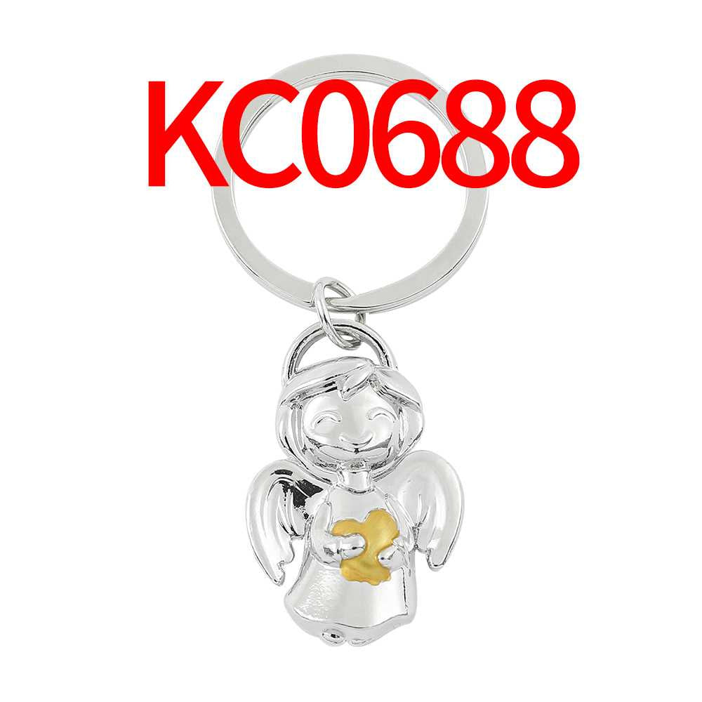 Wholesale  love boy girl Smile Angel keychain