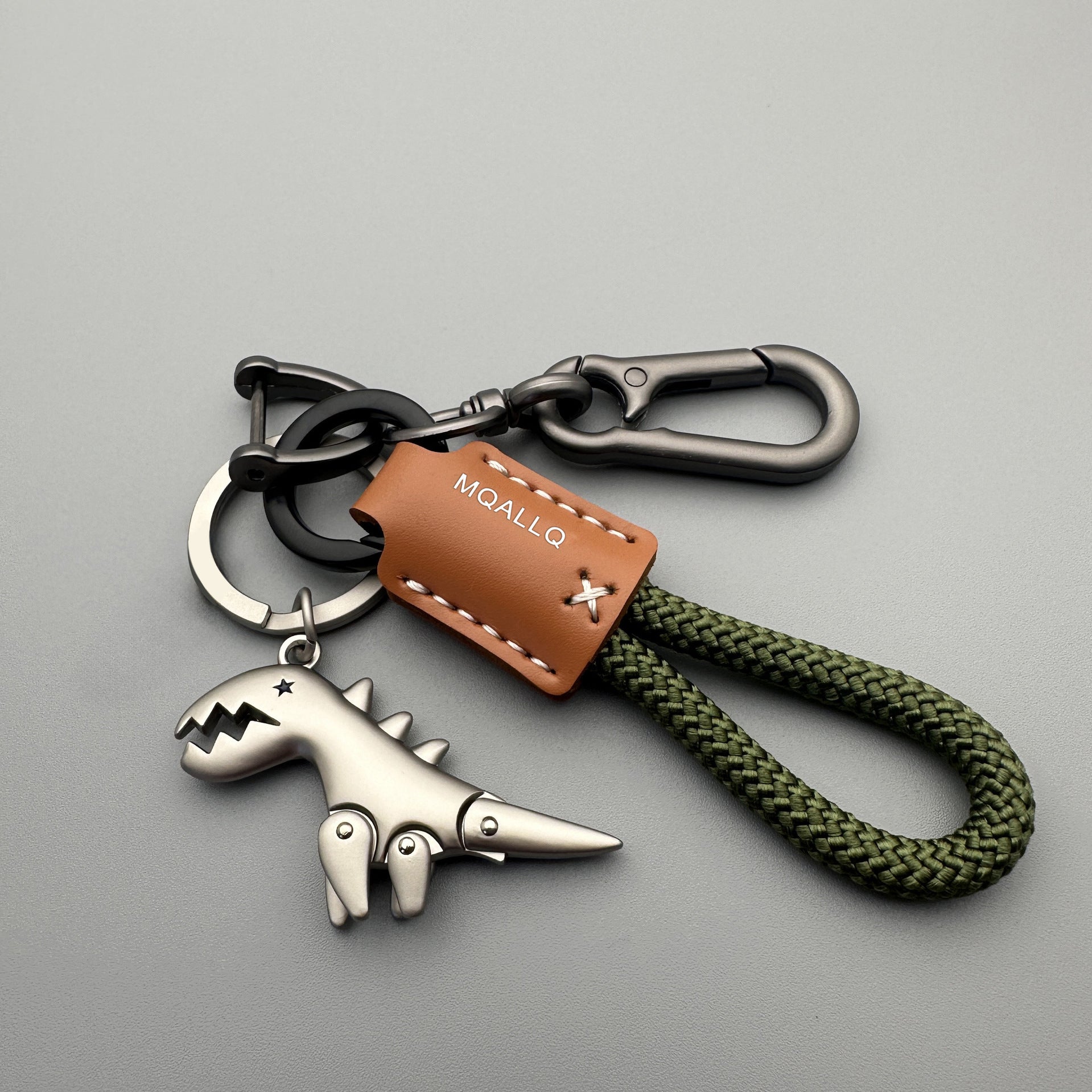 Wholesale Cute Cartoon Dinosaur Keychain Zinc Alloy Key Ring Bag Charm Fashion Accessory