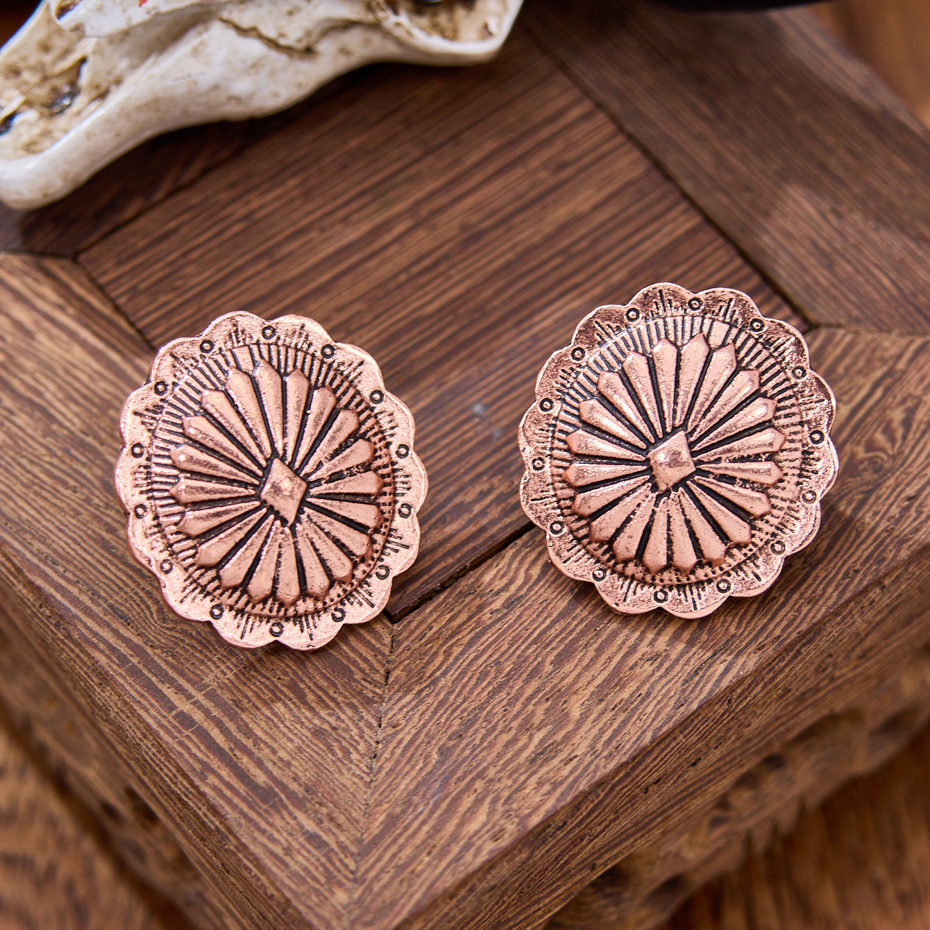 Wholesale Bohemian Pumpkin Pattern Zinc Alloy Earrings Fashion Accessory