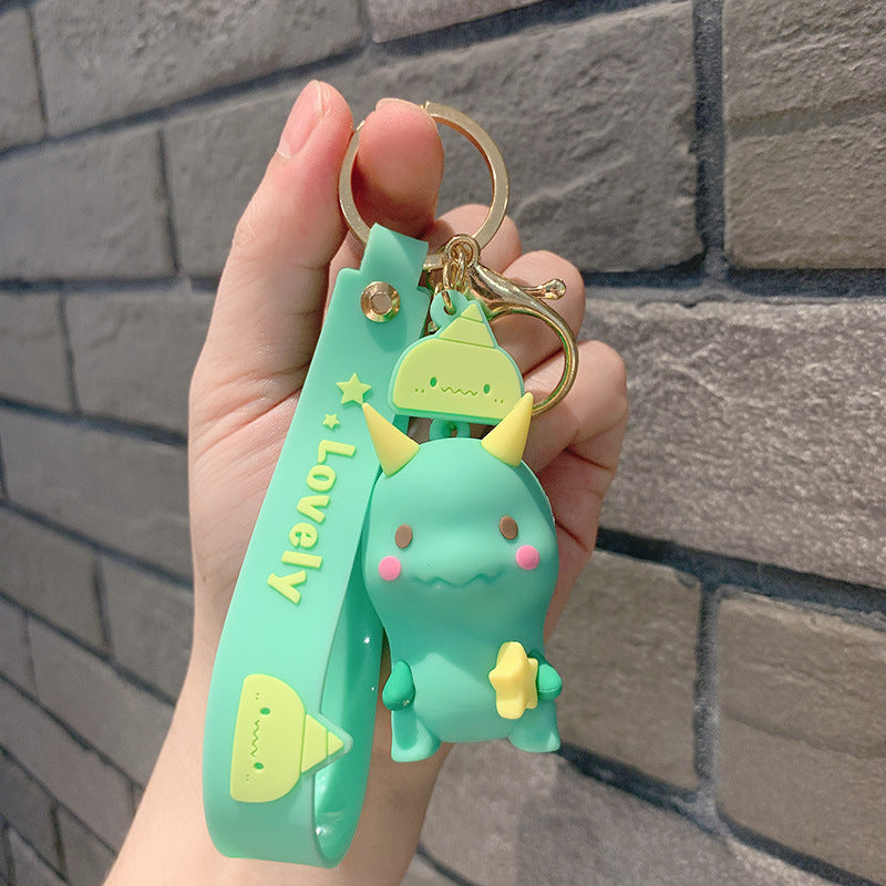 Wholesale Cartoon Dinosaur Elephant Silicone Keychain Cute Keychain ACC-KC-JuCai002