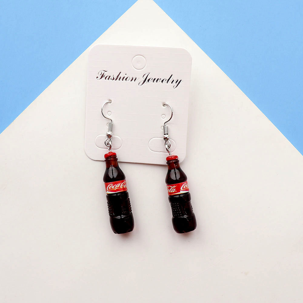 Wholesale Summer  Soda Bottle Earrings