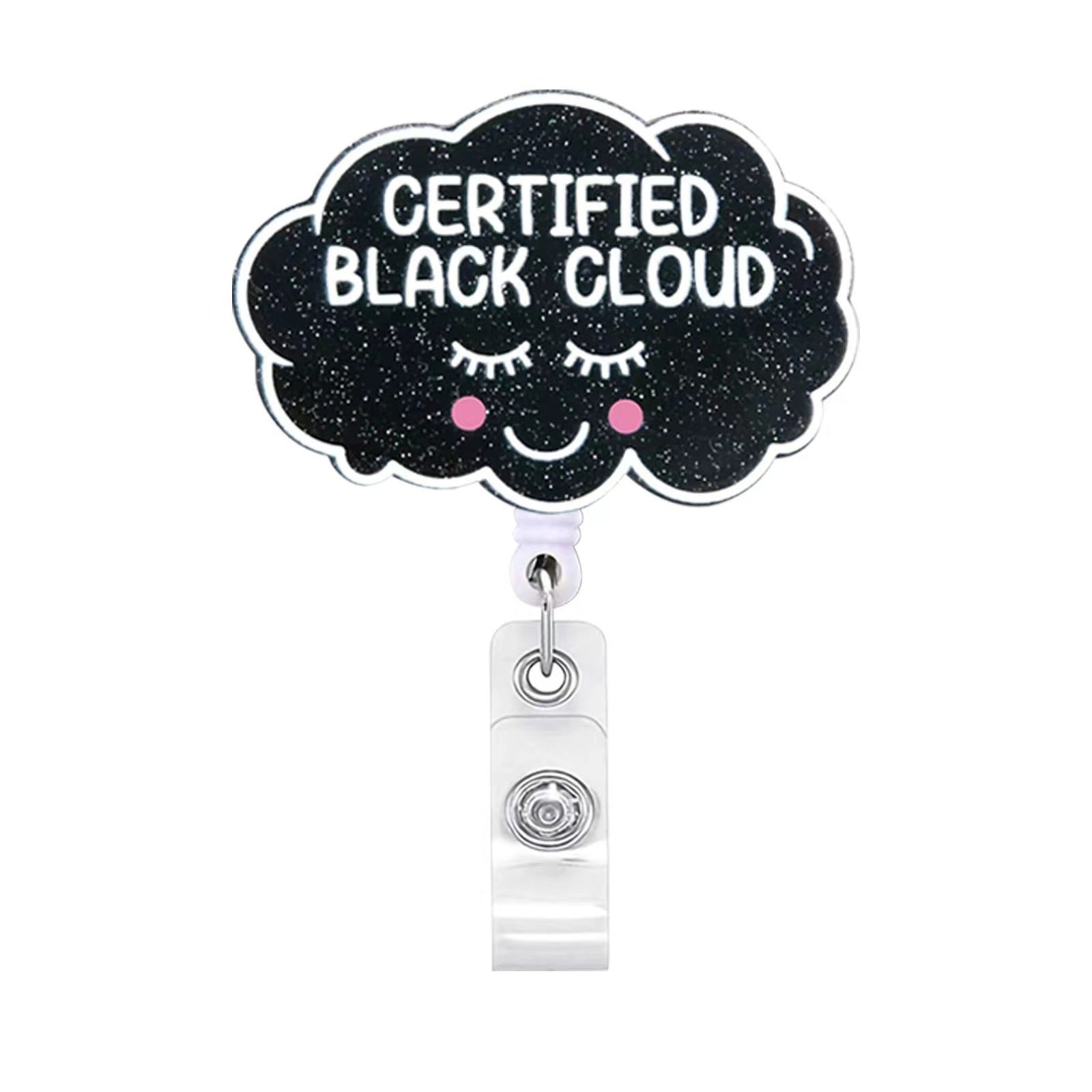 Wholesale Acrylic Halloween Ghost Medical Retractable Badge Keychain ACC-KC-LingYu006