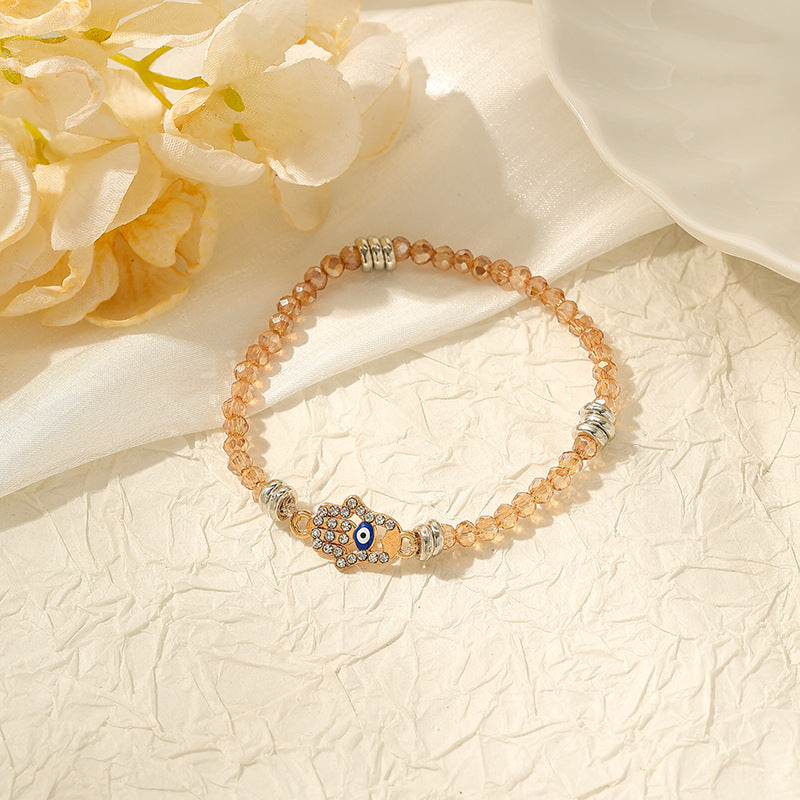 Wholesale Bohemian devil eye irregular bracelet