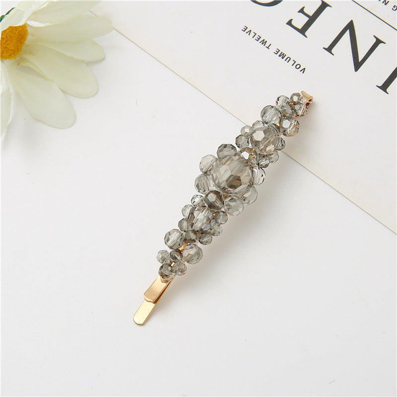 Wholesale Crystal Three Flower Hair Clip Korean Minimalist Women S Fashion Accessory