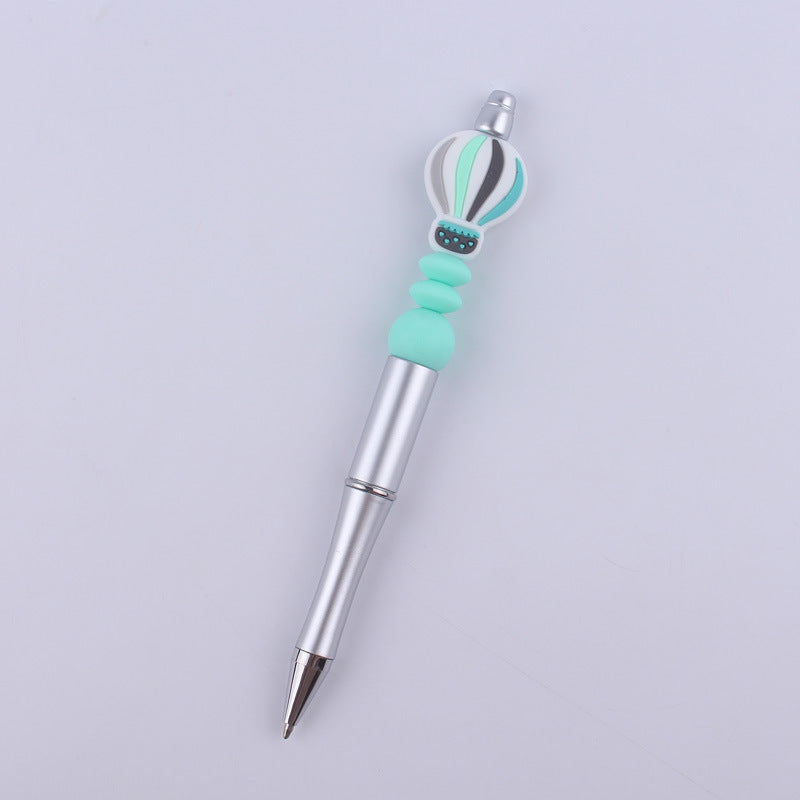 Wholesale  beaded pen creative handmade  balloon silicone beads beaded pen